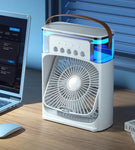 Ventilador Climatizador con pulverizador portátil